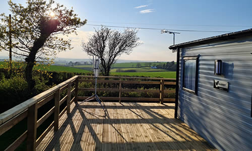 Static caravan holiday homes at Looe Country Park