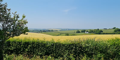 Wonderful country views from Looe Country Park